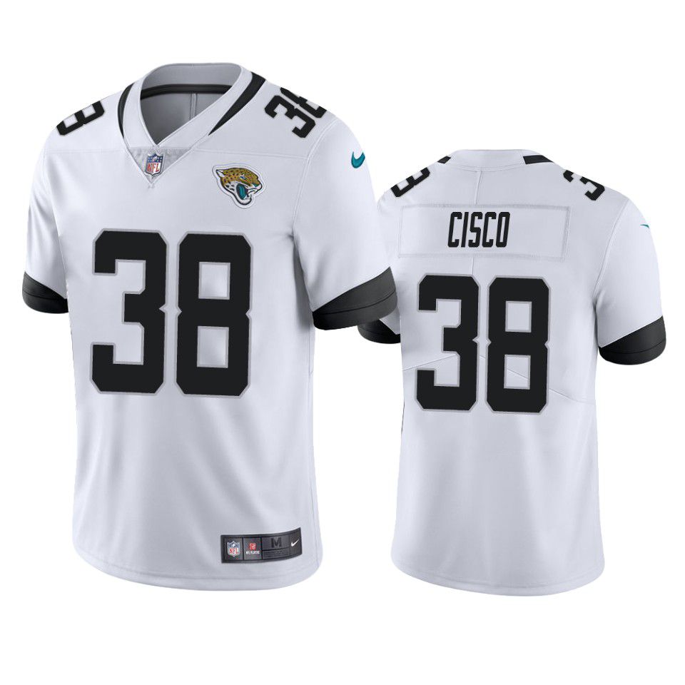 Men Jacksonville Jaguars #38 Andre Cisco Nike White Limited NFL Jersey